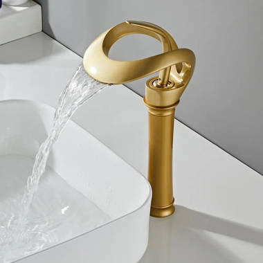 LOONGFIELD Waterfall Bathroom Sink Faucet | Wayfair